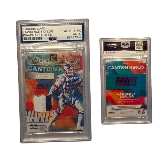 2022 Lawrence Taylor Panini Donruss Canton Kings Patch Autographed Card PSA AUto Authentic