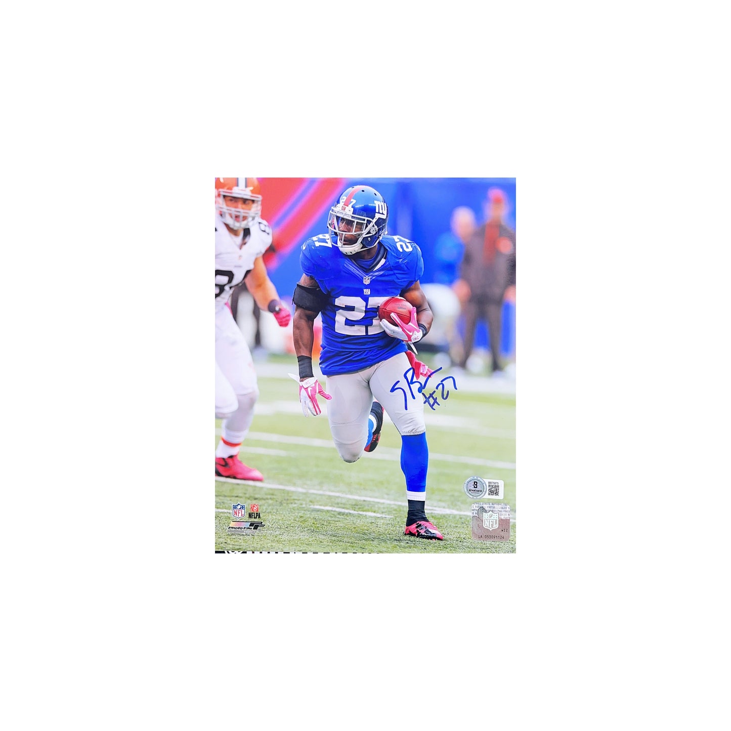 Stevie Brown Autographed New York Giants 8x10 Beckett