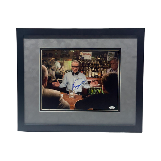 Martin Scorsese Autographed In Bar 11x14 JSA - Framed