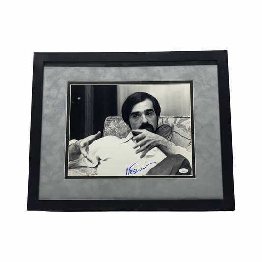 Martin Scorsese Autographed Black & White 11x14 JSA - Framed