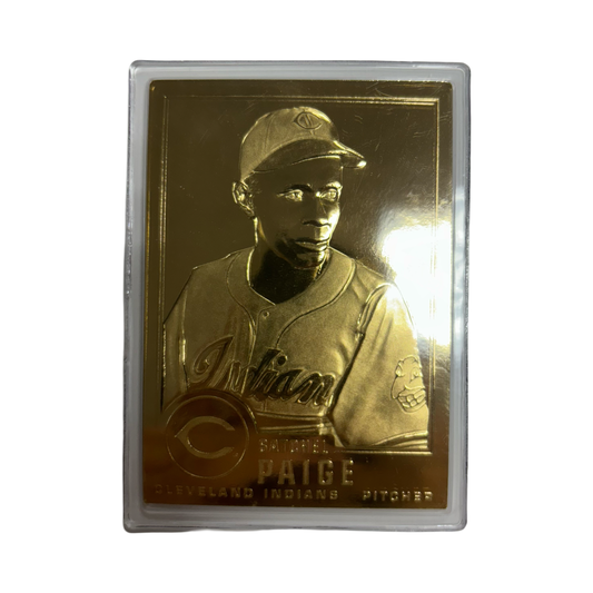 Satchel Paige Cleveland Indians Danbury Mint 22k Gold #23