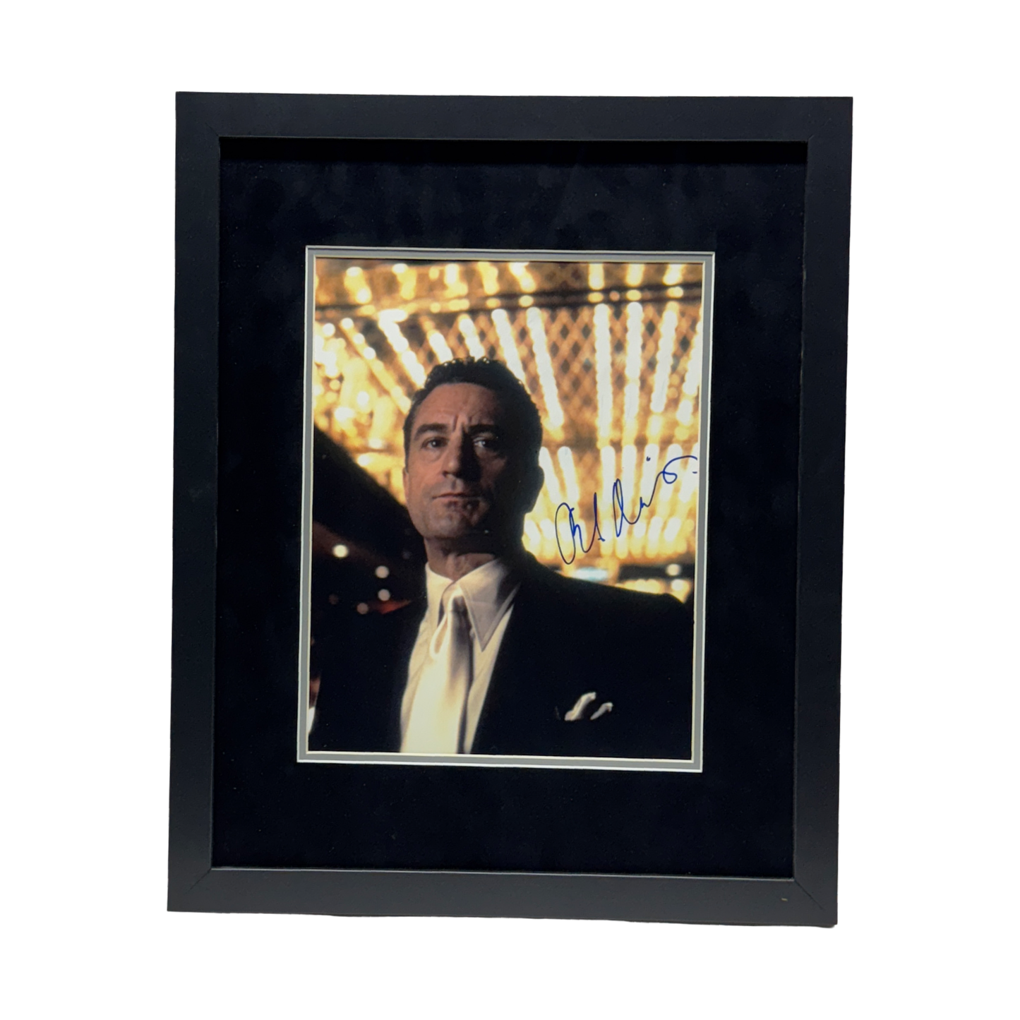 Robert DeNiro Autographed Casino Lights 11x14 JSA - Framed