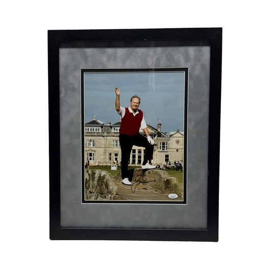Jack Nicklaus Autographed Master PGA Wave 11x14 JSA - Framed