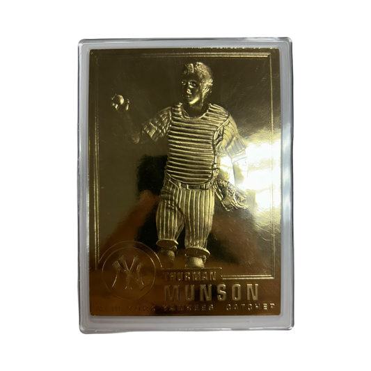 Thurman Munson New York Yankees Danbury Mint 22k Gold #42