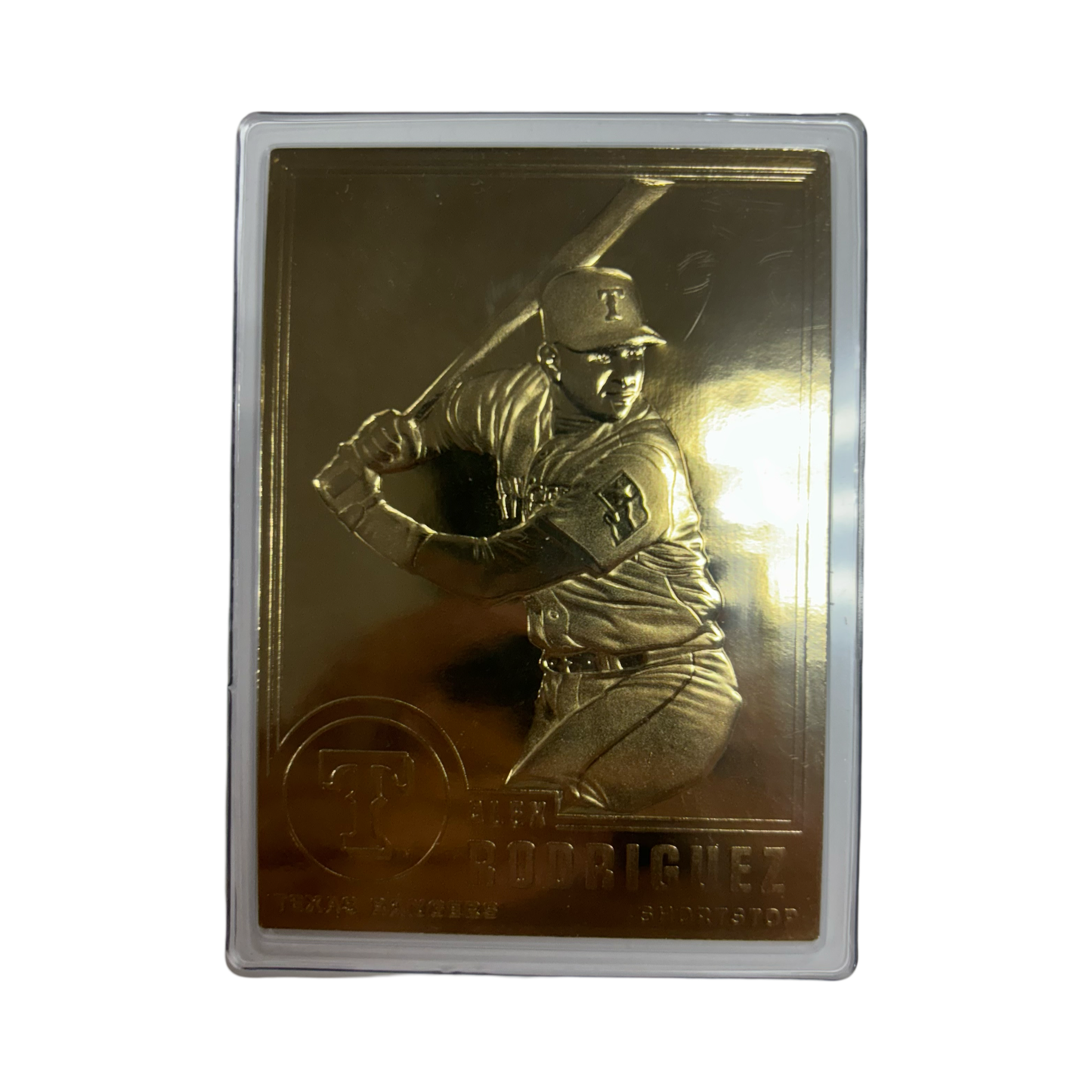 Alex Rodriguez Texas rangers Danbury Mint 22k Gold #84
