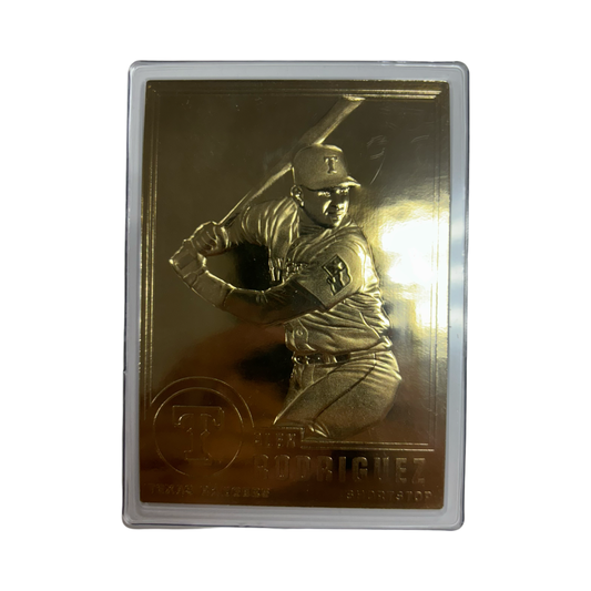 Alex Rodriguez Texas rangers Danbury Mint 22k Gold #84
