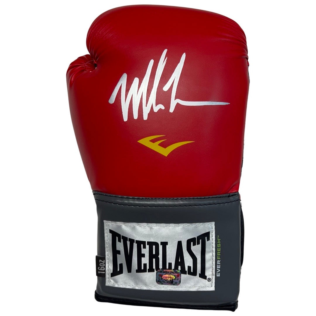 Mike Tyson Autographed Everlast Red Right Hand Boxing Glove Fiterman