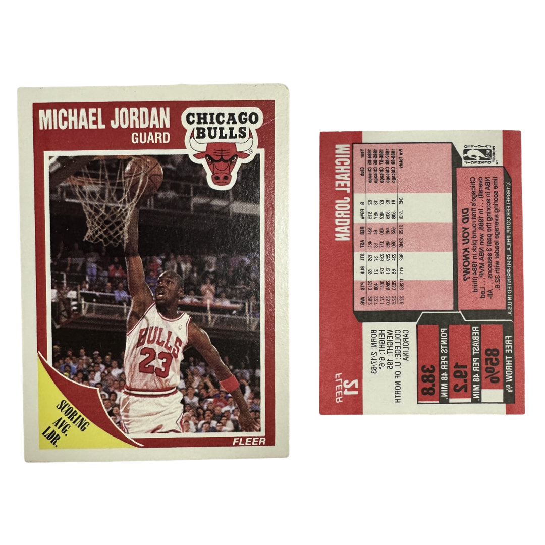 1989 Michael Jordan Fleer Scoring Average Leader #21