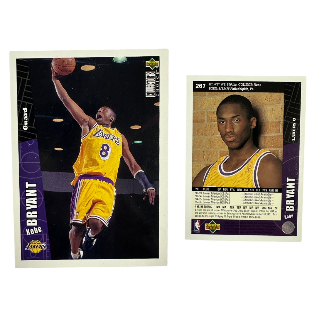 1996 Kobe Bryant Upper Deck Collectors Choice Rookie Card # 267