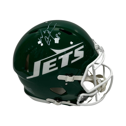 Wayne Chrebet Autographed New York Jets Old School Green Speed Authentic Helmet Steiner CX