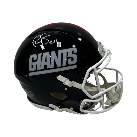 Phil Simms Autographed New York Giants Old School Speed Authentic Helmet Fanatics