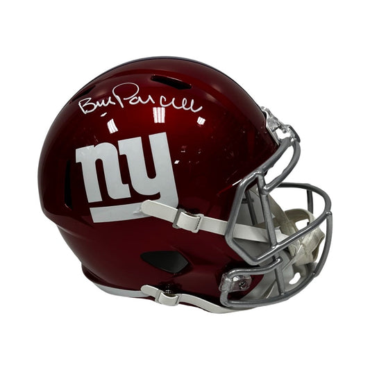 Bill Parcells Autographed New York Giants Flash Replica Helmet Steiner CX