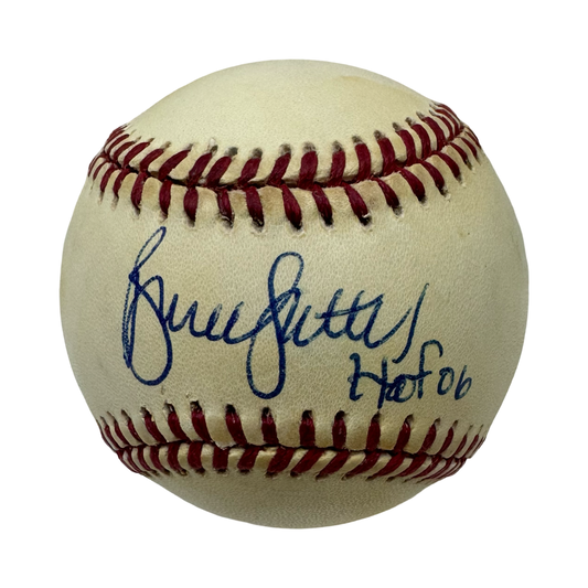 Bruce Sutter Autographed Official National League Baseball HOF 06 Inscription JSA