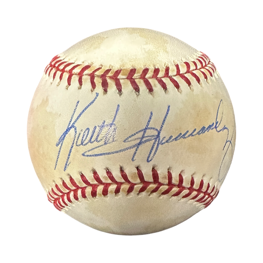 Keith Hernandez Autographed New York Mets OMLB Bold Sig Beckett