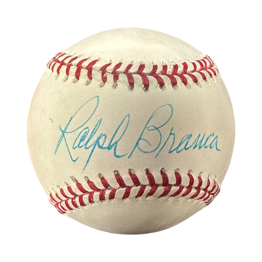Ralph Branca Autographed New York Yankees OMLB Beckett