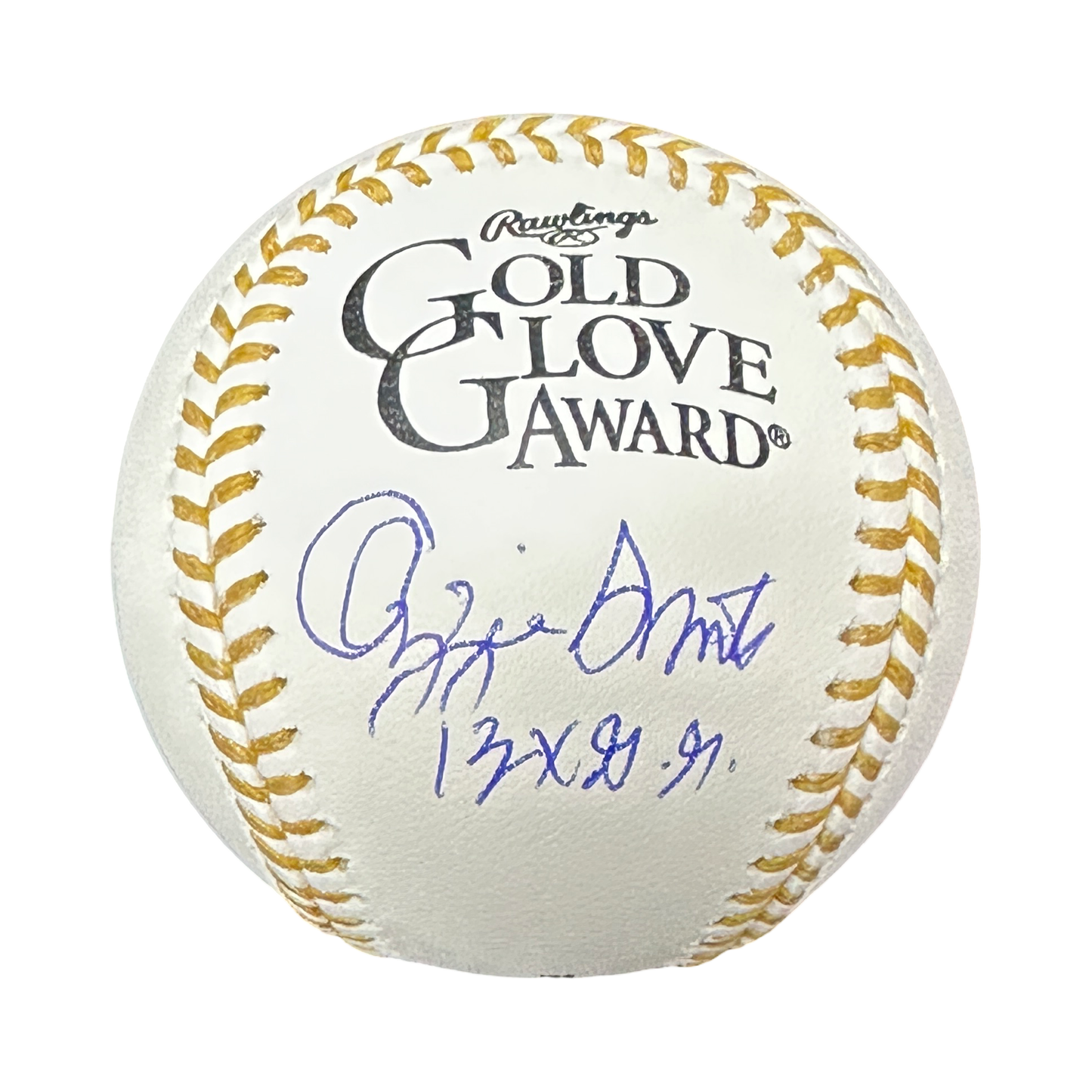 Ozzie Smith Autographed St. Louis Cardinals "13x G.G." Inscribed OMLB Beckett
