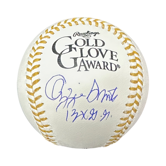 Ozzie Smith Autographed St. Louis Cardinals "13x G.G." Inscribed OMLB Beckett