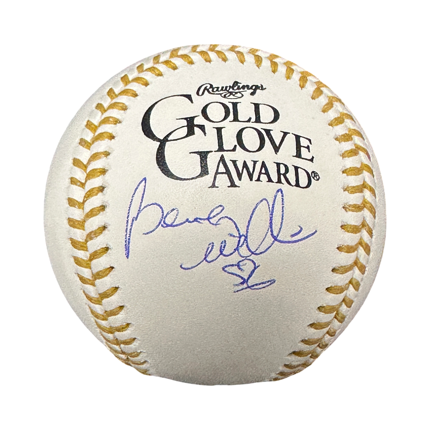 Bernie Williams Autographed New York Yankees  Gold Glove OMLB Beckett
