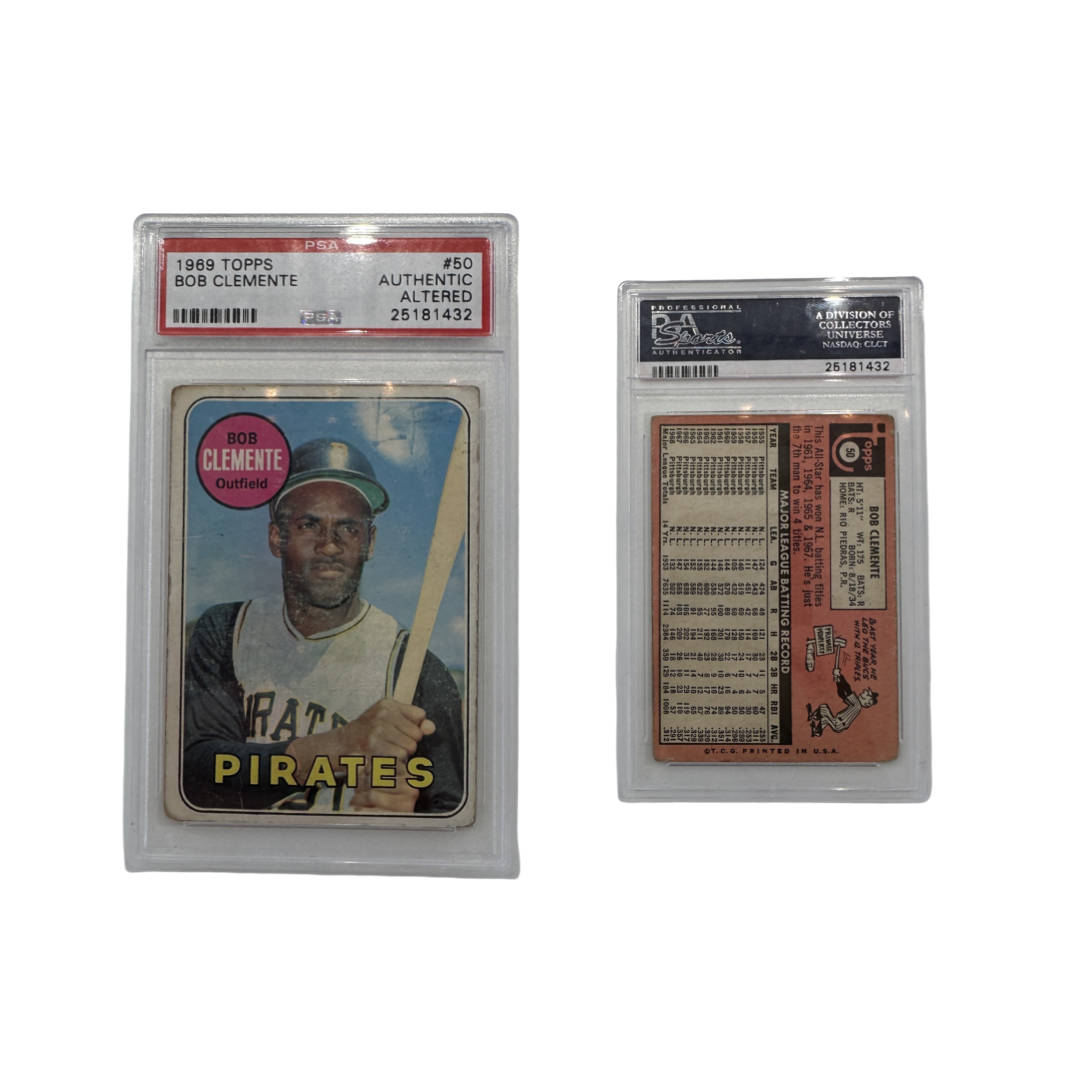 1969 Bob Clemente Topps #50 PSA Authentic Altered