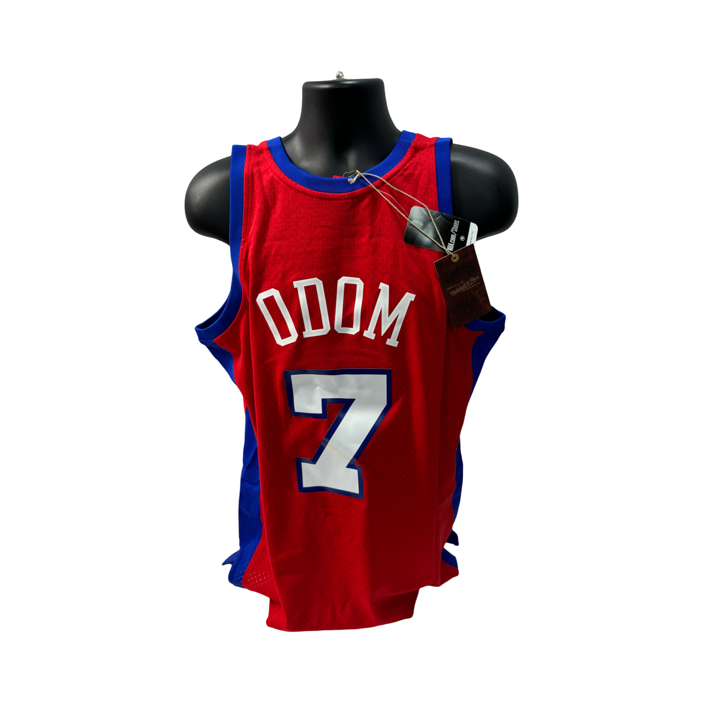 Lamar Odom Unsigned Clippers Red Authentic Mitchell & Ness Jersey - Size XL