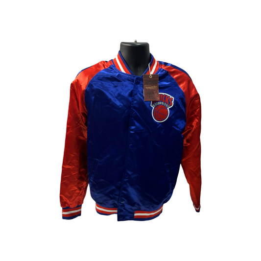 New York Knicks Jacket Blue Authentic Mitchell & Ness - Size Medium