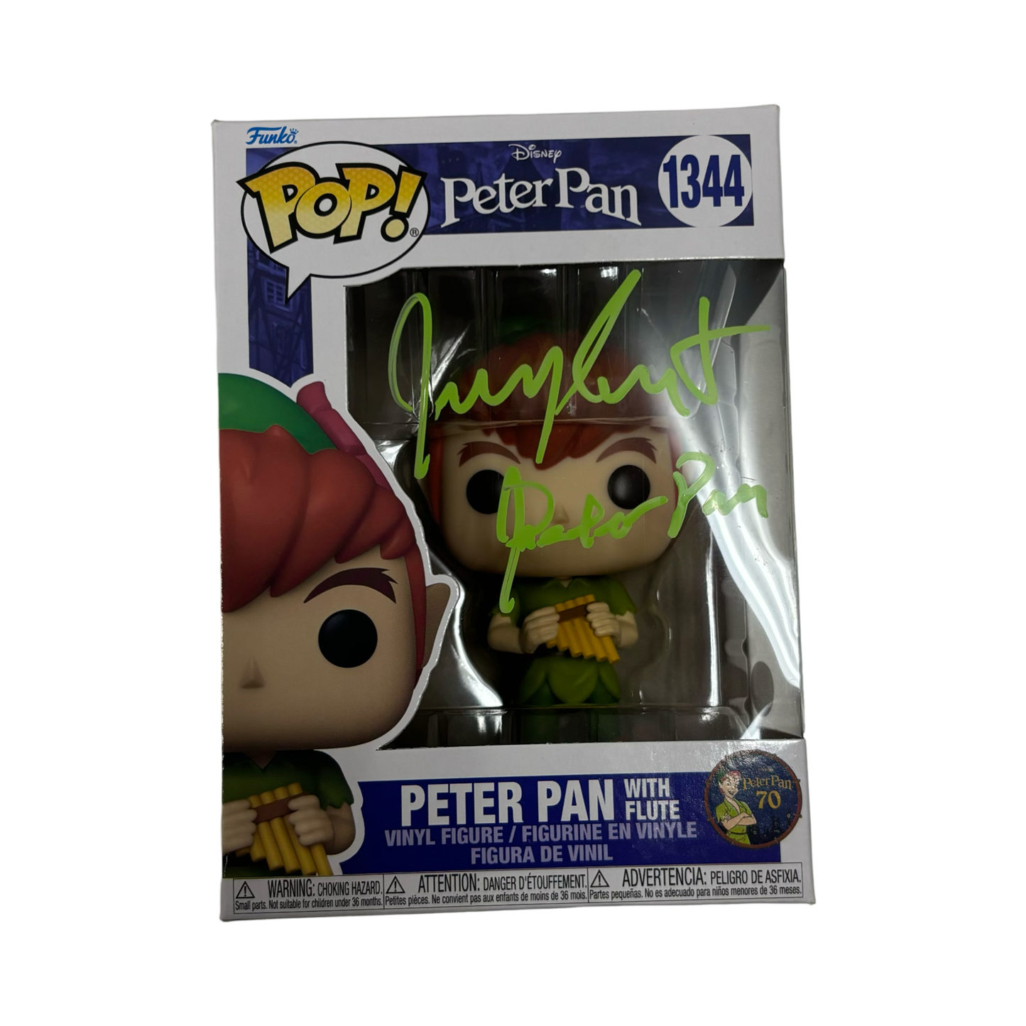 Jeremy Sumpter Autographed Peter Pan Funko Pop Peter Pop JSA