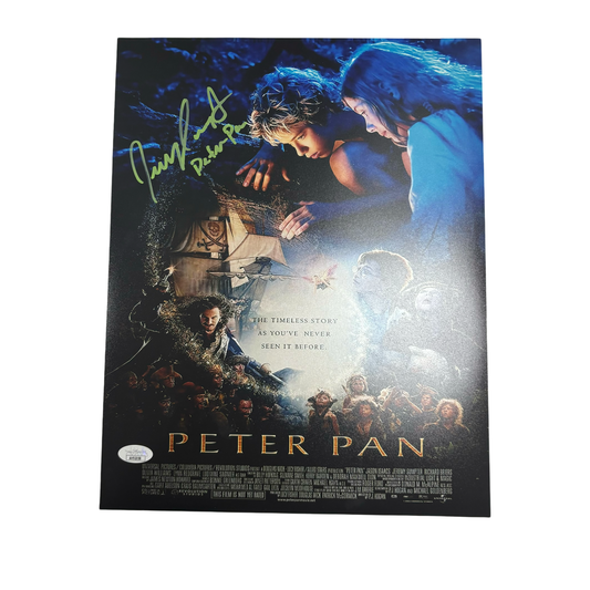 Jeremy Sumpter Autographed Peter Pan Movie Cover 11x14 Peter Pan Inscription JSA