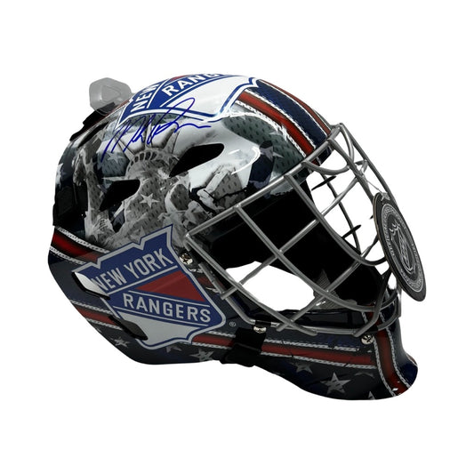 Mike Richter Autographed New York Rangers Hockey Mask Steiner CX
