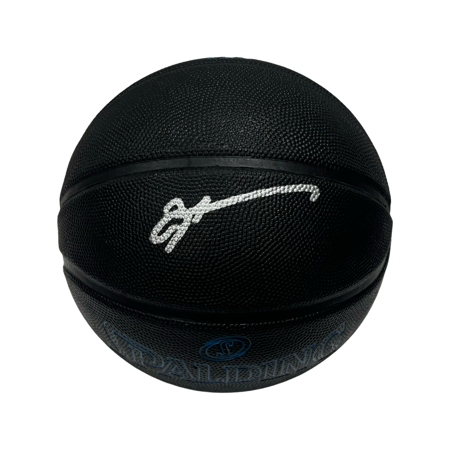 Allen Iverson Autographed Black Spalding Basketball Beckett