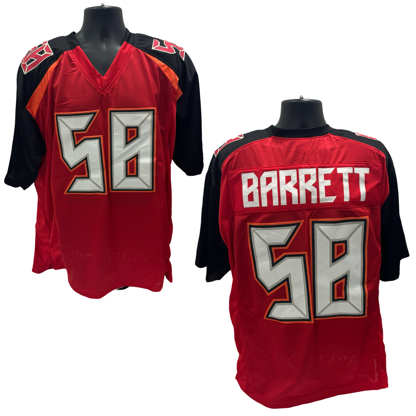 Shaquil Barrett Unsigned Tampa Bay Bucs Red Custom Jersey Size XL NFL