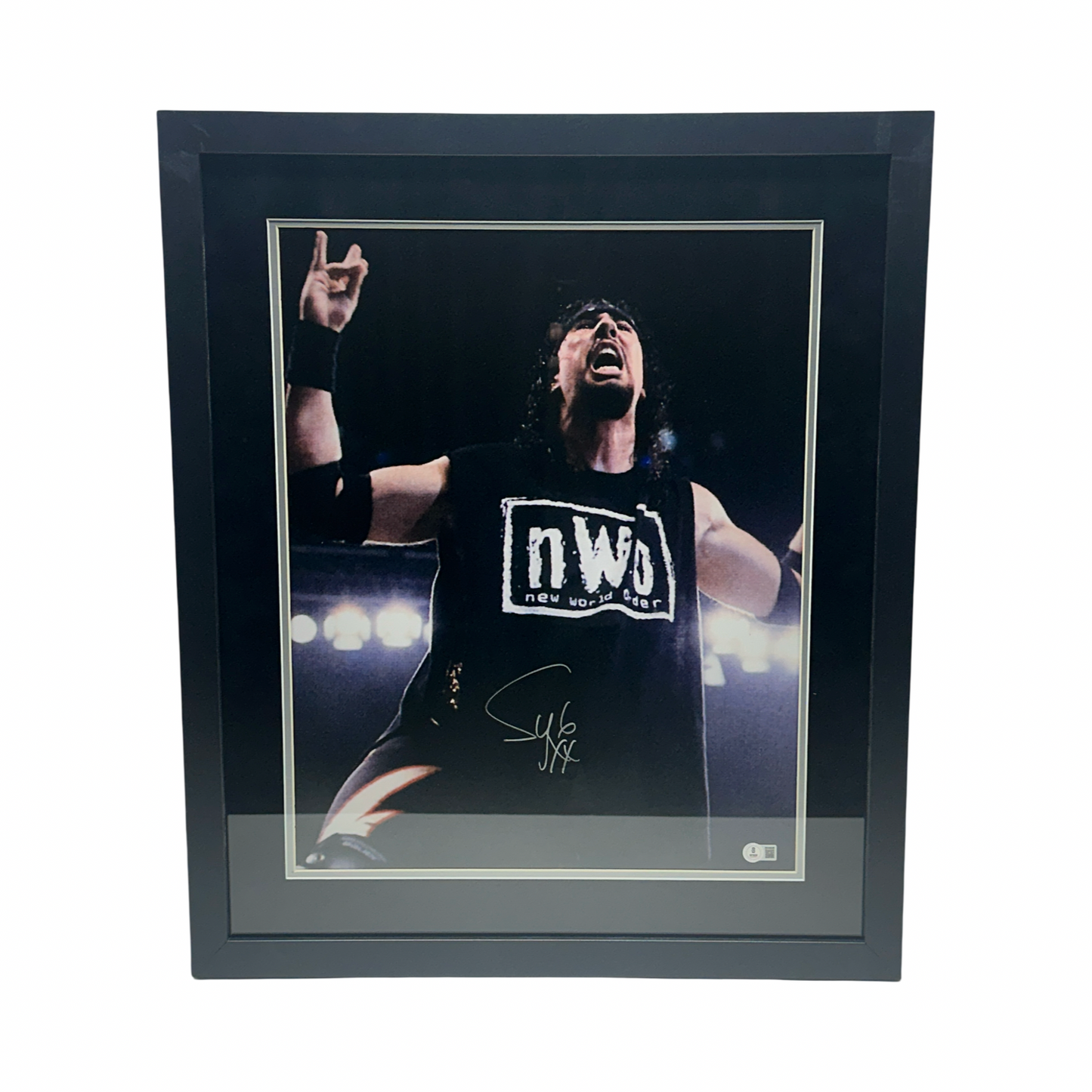 X-Pac Autographed WWE Syxx NWO 16x20 Beckett - Framed