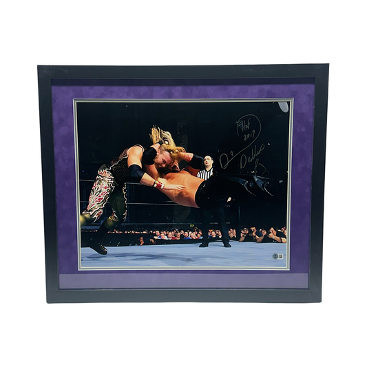 Diamond Dallas Page Autographed WWF/WCW Vs. Christian 16x20 "HOF 17" Inscription Beckett - Framed
