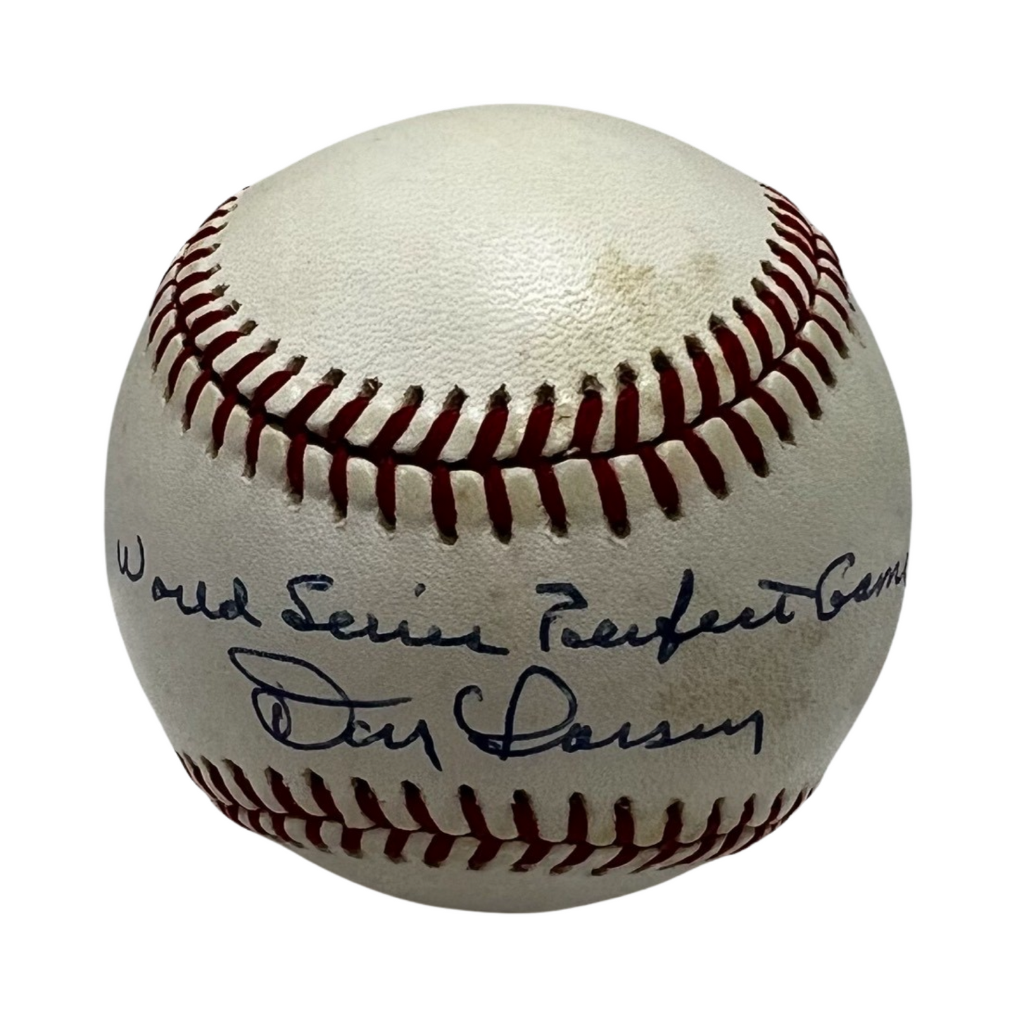 Don Larsen Autographed New York Yankees Official American League Baseball "World Series Perfect Game" Inscription JSA