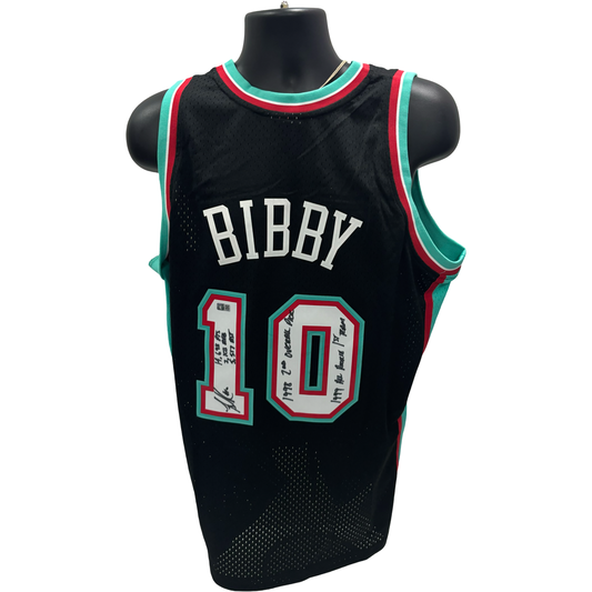 Mike Bibby Autographed Black Vancouver Mitchell & Ness Swingman Jersey 14,698 PTS, 3,103 REB, 5,517 AST, 1998 2nd Overall Pick, 1999 All Rookie 1st Team Inscriptions Steiner CX