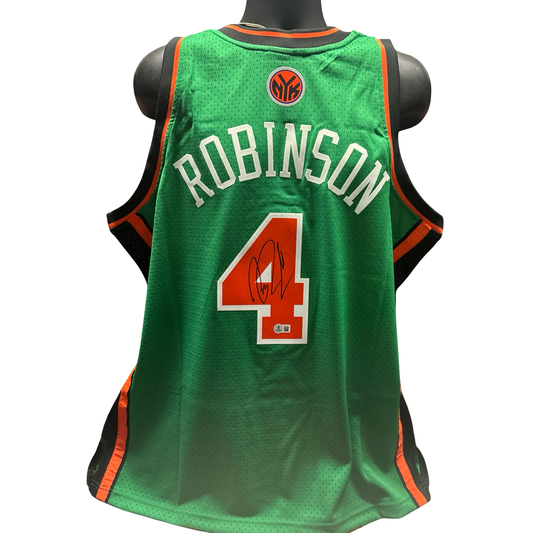 Nate Robinson Autographed New York Knicks 2006-07 Mitchell & Ness Swingman Green Jersey Beckett