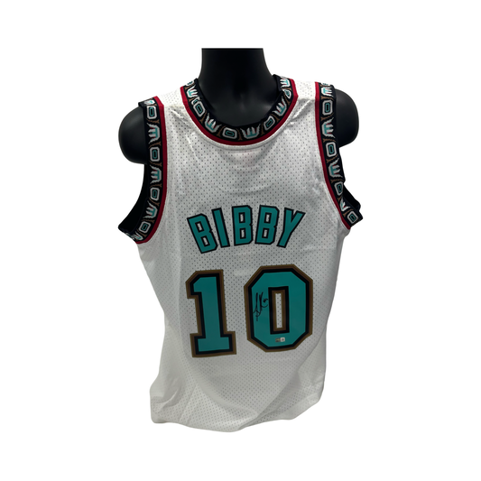 Mike Bibby White Grizzlies Mitchell & Ness Swingman Jersey Steiner CX