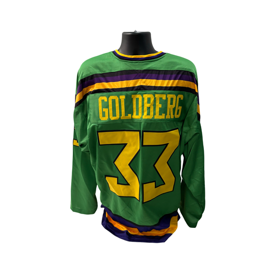 Goldberg From The Mighty Ducks Movie Unsigned Jersey Hockey