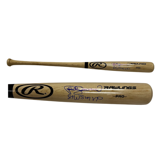 Pedro Guerrero Autographed Rawlings Pro Stick Bat "87 WS MVP" Inscription Schwartz