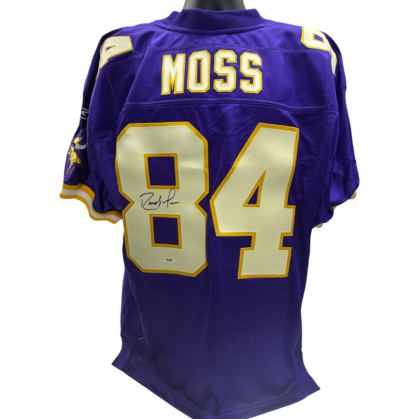 Randy Moss Autographed Minnesota Vikings Purple NFL Reebok On Field Jersey PSA DNA