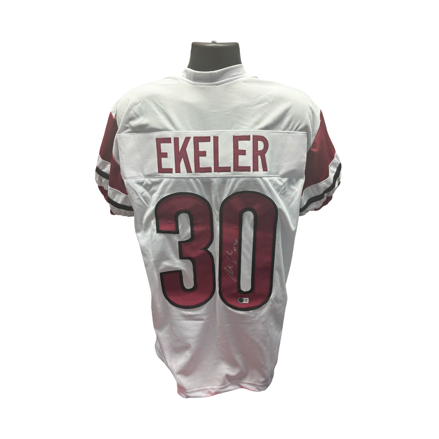 Austin Ekeler Autographed Washington Commanders White Jersey Beckett