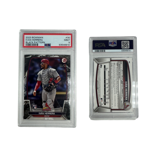 2023 Ivan Herrera Topps Bowman Black Pattern 11/15 #30 PSA 9 MINT