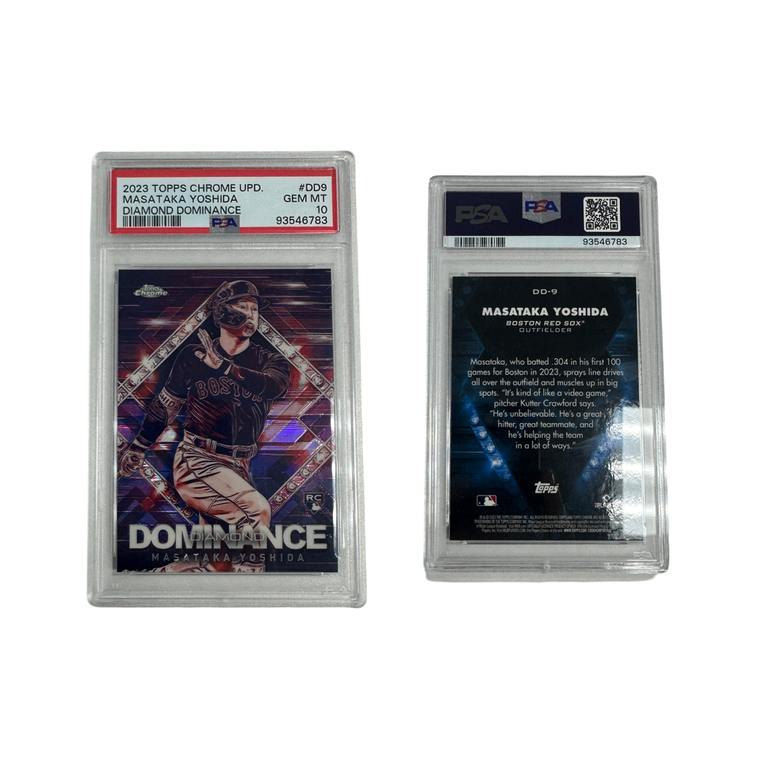 2023 Masataka Yoshida Topps Chrome Diamond Dominance #DD9 PSA GEM MINT 10