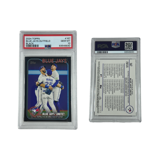 2024 Blue Jays Outfield Topps Black #167 PSA GEM MT 10