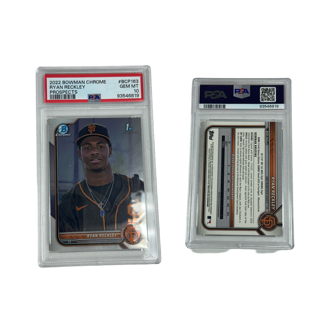 2022 Ryan Reckley Bowman Chrome Prospects #BCP163 PSA GEM MINT 10