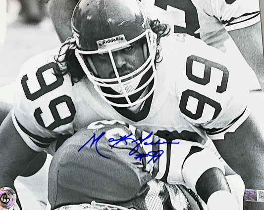 Mark Gastineau Autographed New York Jets Black & White Stare 8x10 Steiner