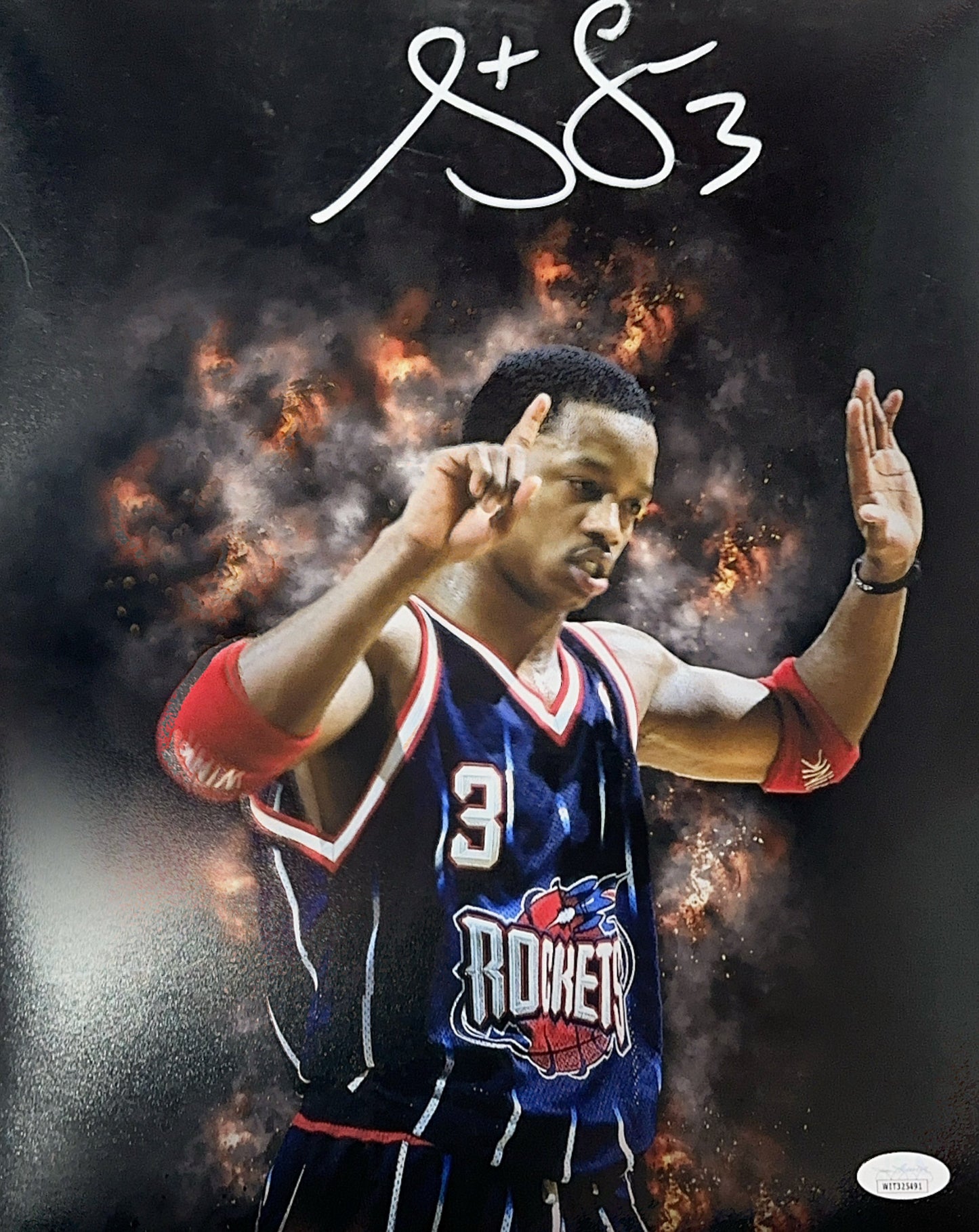 Steve Francis Autographed Edit 11x14 Photo JSA