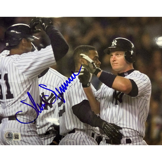 Shane Spencer New York Yankees Autographed with Jeter 8x10 Beckett BAS