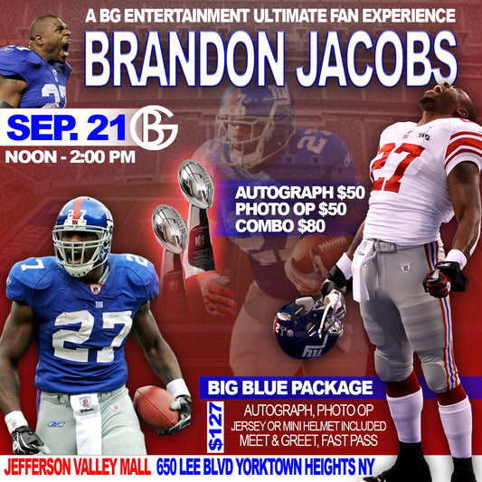 Brandon Jacobs Meet & Greet at The Jefferson Valley Mall - September 21