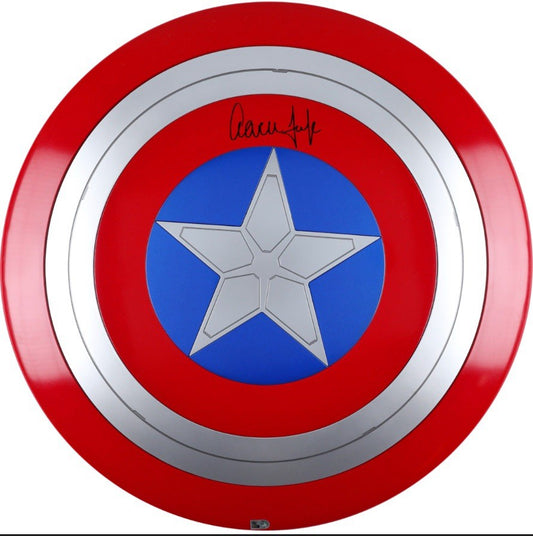 Aaron Judge Autographed New York Yankees Captain America Shield Fanatics