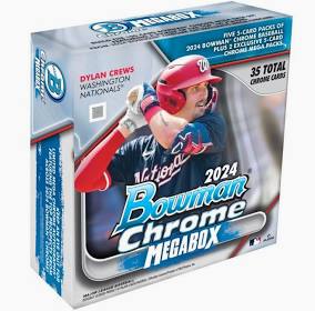 2024 MLB Baseball Topps Bowman Chrome - Mega Box
